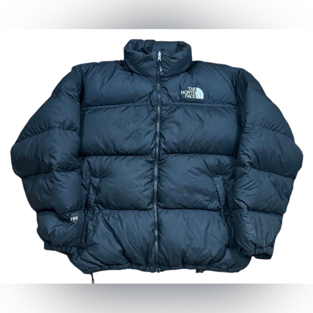 Vintage The North Face Nuptse 700 Black / White Jacket (Size XXL)